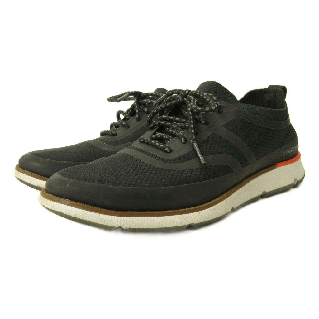 【中古】コールハーン COLE HAAN 4.ゼログランド アヴァント オックスフォード スニーカー シューズ ローカット 22.5cm 黒 ブラック W22531 0820 レディース 【ベクトル 古着】 260820