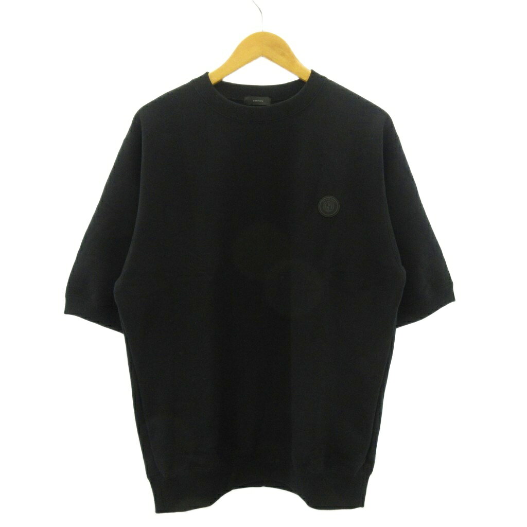 【中古】オブシディアン Obsidian 美品 スウェット 半袖 黒 ブラック L ODM24AT039 メンズ 【ベクトル 古着】 260823