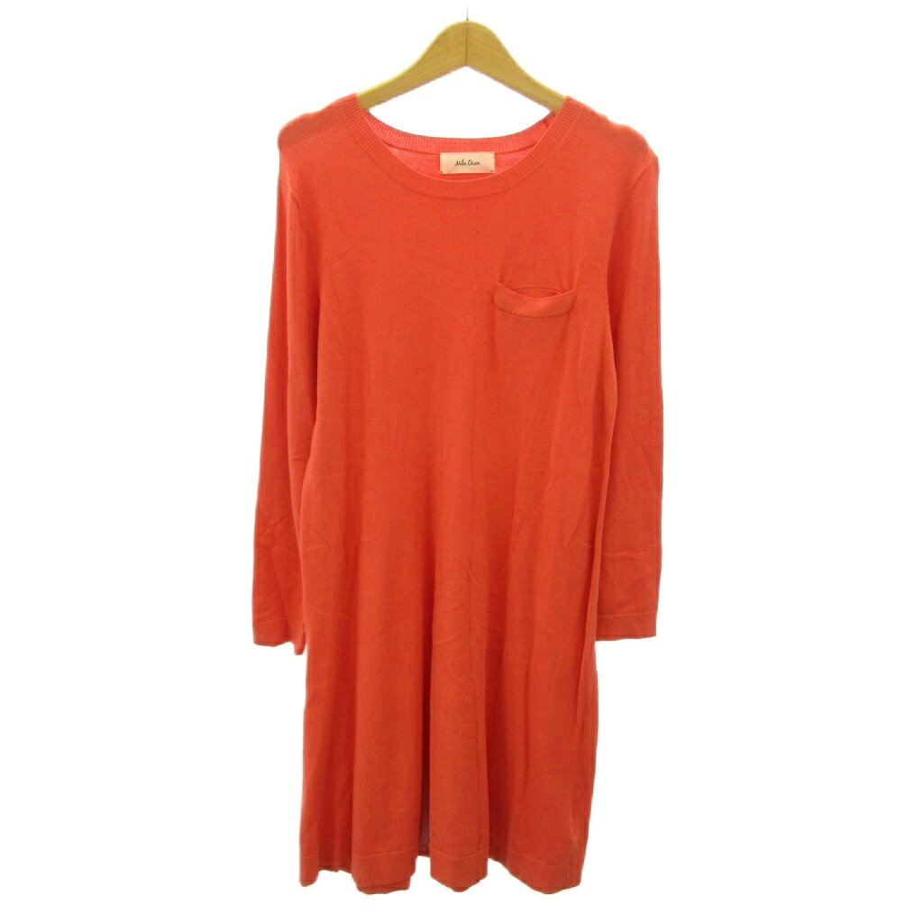 【中古】ミラオーウェン Mila Owen 美品 近年 ニット ワンピース 長袖 ロング丈 F オレンジ 0914 レディース 【ベクトル 古着】 260914 auc-vector-21264632 ブランド古着の買取販売ベクトル パッケージ画像