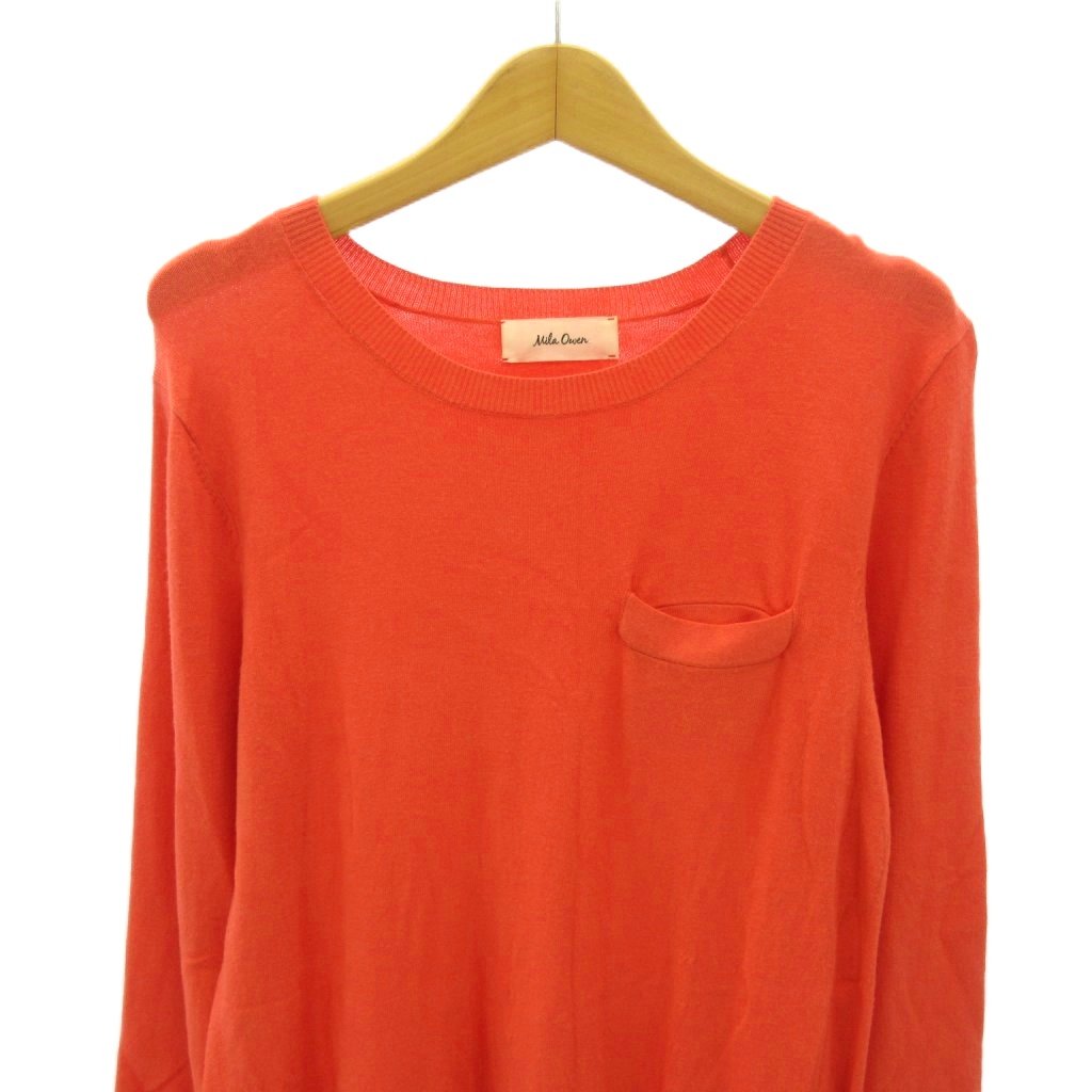 【中古】ミラオーウェン Mila Owen 美品 近年 ニット ワンピース 長袖 ロング丈 F オレンジ 0914 レディース 【ベクトル 古着】 260914 auc-vector-21264632 ブランド古着の買取販売ベクトル サンプル画像3
