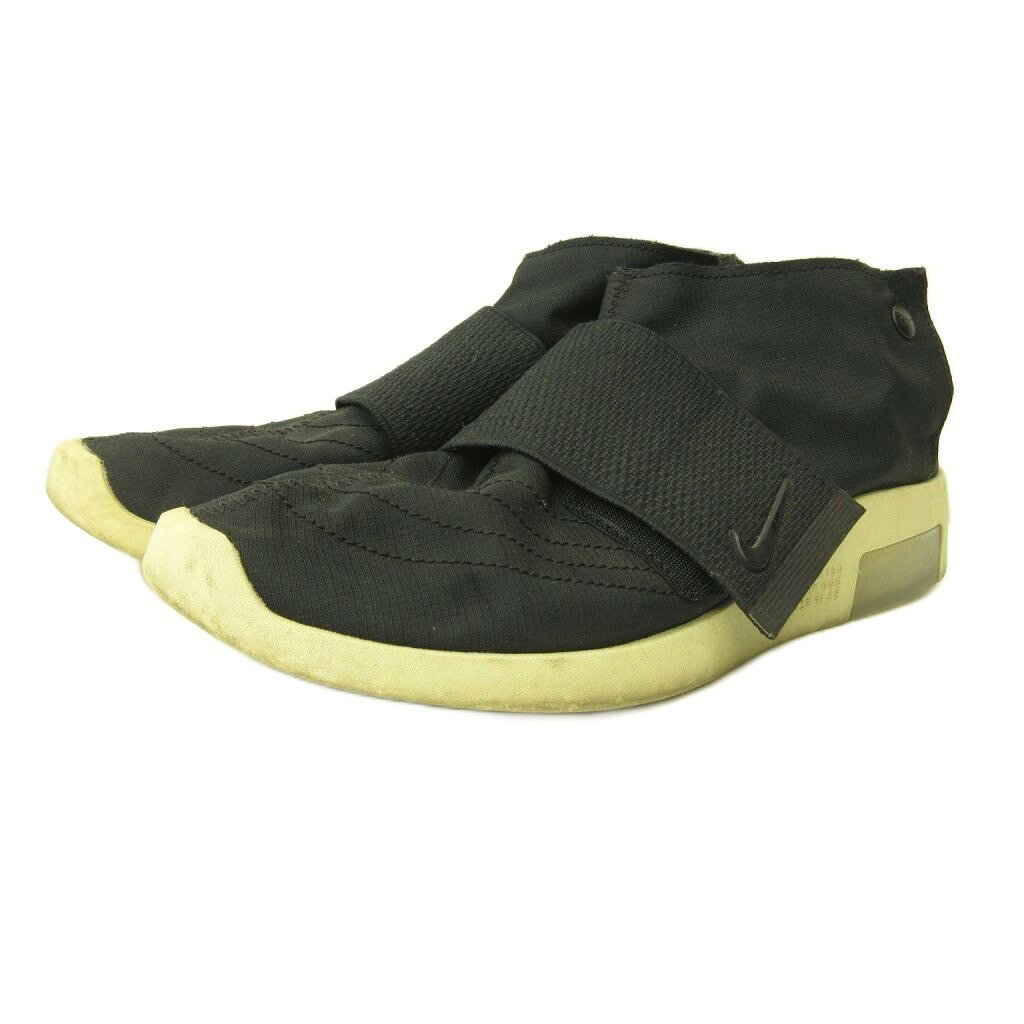 【中古】ナイキ NIKE × FOG フィアオブゴッド コラボ エアモカシン Air Moccasin スニーカー シューズ US9 27.0cm 黒 ブラック AT8086-002 0910 ☆AA★ 【ベクトル 古着】 260910
