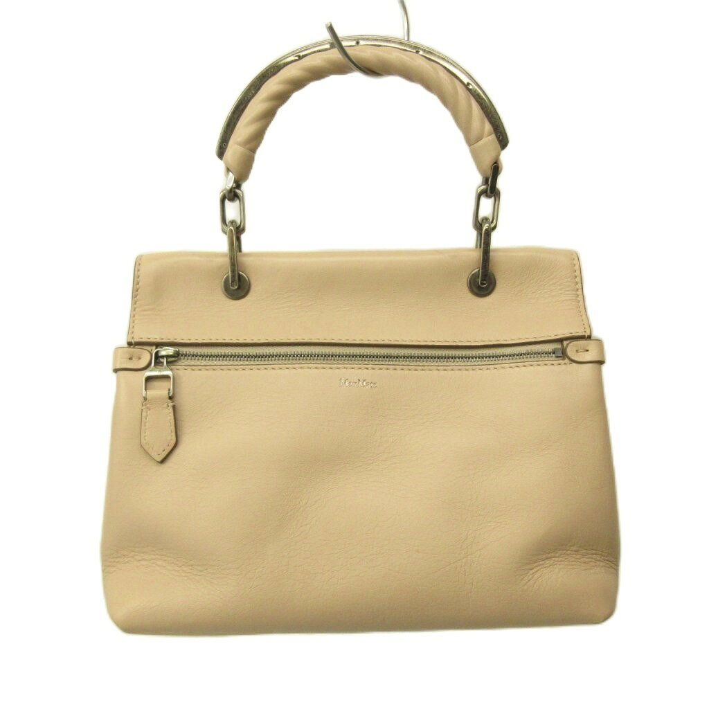【中古】マックスマーラ MAX MARA 美品 2way ショルダーバッグ ハンド レザー ピンク 0918 レディース 【ベクトル 古着】 260918