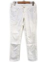 【中古】バックナンバー BACK NUMBER Aqua Denim パンツ ボトムス スキニー ストレッチ 無地 白 26 レディース 【ベクトル 古着】 1...