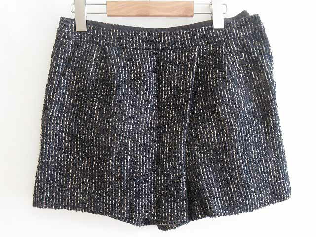 Wool - 【中古】グリーンレーベルリラクシング ユナイテッドアローズ green label relaxing ショートパンツ キュロット ツイード ウール 茶 黒 38 レディース 【ベクトル 古着】 191220 ベクトルプレミアム店