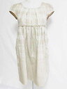 【中古】ジルスチュアート JILL STUART ワンピース チュニック ドレス 半袖 チェック 膝丈 ベージュ 0 レディース 【ベクトル 古着】 20013...