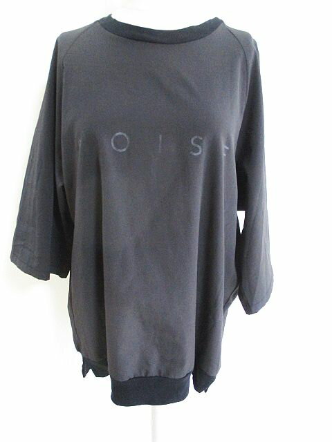 【中古】トルノ ノイズメーカー TRUNO by NOISEMAKER カットソー ロゴ 黒 F レディース 【ベクトル 古着】 200708 ベクトルプレミアム店