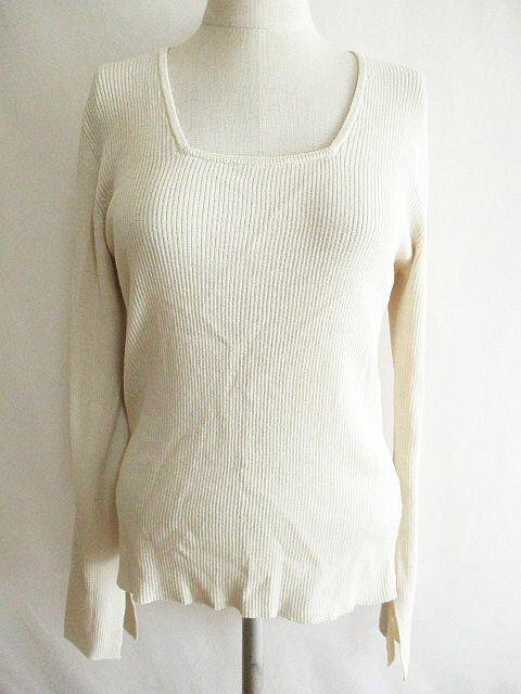 Long-Sleeved - 【中古】フレームワーク Framework リブ 薄手 カットソー 長袖 ベージュ レディース 【ベクトル 古着】 220120