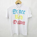 【中古】ダンスウィズドラゴン Dance With Dragon ポロシャツ ゴルフ 半袖 ロゴ ボタンダウン 白 ホワイト 3 メンズ 【ベクトル 古着】 230819(4)