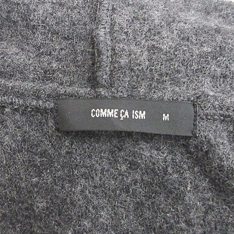 【中古】コムサイズム COMME CA ISM コート フーディコート 羽織 別布 切替 グレー M レディース 【ベクトル 古着】 240210