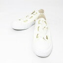 【中古】コンバース CONVERSE オールスター ALL STAR ゴアレース スニーカー スリッポン ホワイト 24.5 レディース 【ベクトル 古着】 240222