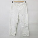 【中古】ゾーイ ZOY ゴルフ パンツ ストレート ロング オフホワイト 76 メンズ 【ベクトル 古着】 240501