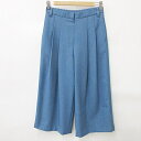 【中古】エレメントオブシンプルライフ element of SIMPLE LIFE パンツ ワイドパンツ ガウチョパンツ 青 ブルー 9 レディース 【ベクトル 古着】 240515(4)