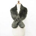 【中古】ザラ ZARA 小物 ティペット マフラー ショール フェイクファー ブラウン 茶 レディース 【ベクトル 古着】 241219