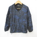 【中古】ダンスウィズドラゴン Dance With Dragon スニード ジャケット ゴルフ 長袖 半袖 2WAY Vネック 裏起毛 蓄熱 防寒 カモフラ柄 黒 紺 ブラック ネイビー 3 メンズ 【ベクトル 古着】 250114