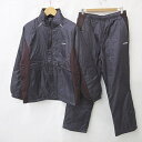 【中古】DUNLOP ダンロップ セットアップ 上下 パンツ 中綿 ジャケット ジップアップ スポーツ ゴルフ 防寒 パープル ブラウン 紫 茶 LL メンズ ...