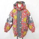 【中古】フェニックス PHENIX スキーウェア 中綿ジャケット ジップアップ ドロップショルダー レオパード柄 カモフラージュ柄 赤 グレー レッド 82-1...