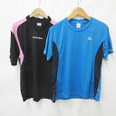 【中古】ミズノ MIZUNO ディアドラ DIADORA スポーツウエア Tシャツ 2枚セット 半袖 丸首 Vネック 刺繍 切替 青 黒 ピンク ブルー ブラッ...
