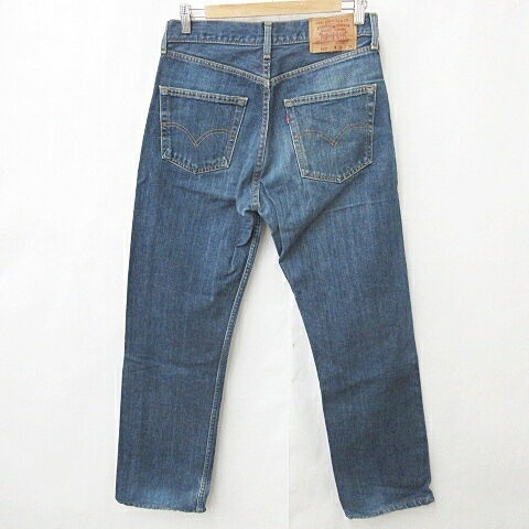 【中古】リーバイス Levi's 512 デニム ジーンズ パンツ ロング丈 ワイド ロゴ 綿 インディゴ ブルー 31 メンズ 【ベクトル 古着】 250526