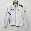 【中古】ルコックスポルティフ le coq sportif ゴルフ スポーツウエア ジャケット ブルゾン 2WAY ベスト ジップアップ ウインドブレーカ メッシュ 白 紺 ホワイト ネイビー M メンズ 【ベクトル 古着】 250614