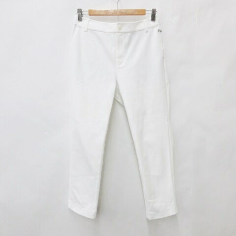 【中古】ヒールクリーク Heal Creek パンツ ゴルフ スポーツウェア ロング ストレッチ 白 ホワイト 42 レディース 【ベクトル 古着】 250626