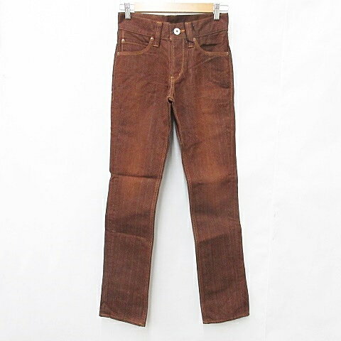 【中古】未使用品 ランヘリ RANHERRI 尾州デニム BISHU DENIM パンツ カラーデニム ジーンズ ストレー..