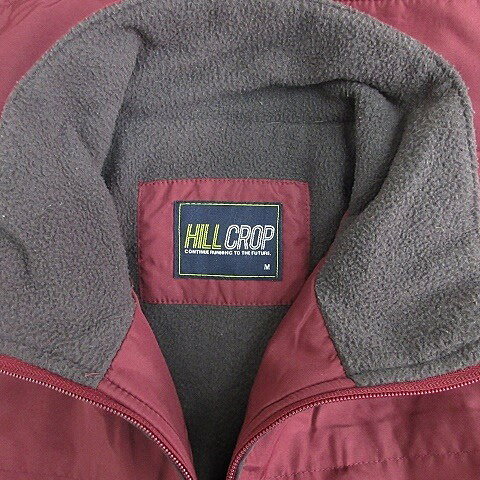 【中古】HILL CROP ベスト ジップアップ スタンドカラー 裏フリース ボルドー 赤 グレー M メンズ 【ベクトル 古着】 251210 auc-vector-20595908 ブランド古着の買取販売ベクトル サンプル画像3