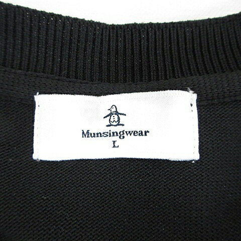 【中古】マンシングウェア MUNSINGWEAR ゴルフ スポーツウエア ニット ベスト 丸首...