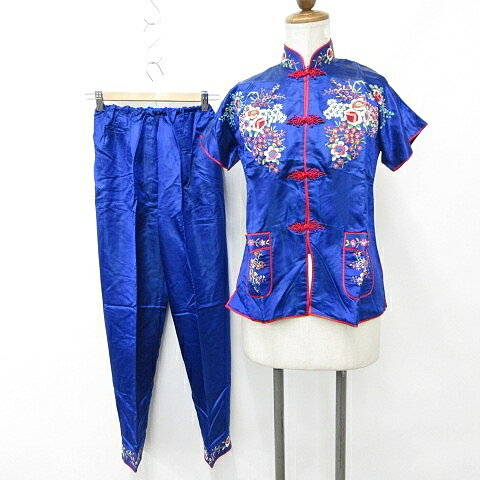 希少　珍品　サテン生地　チャイナドレス　vintage パンツ　一点物古着 楽天市場】古着 チャイナドレス（レディースファッション）の通販