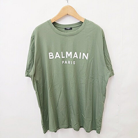 【中古】バルマン BALMAIN カットソー Tシャツ 半袖 ロゴ プリント クルーネック 大きいサイズ カーキ グリーン 緑 3XL ☆AA★ メンズ 【ベクトル 古着】 260805ブランドバルマン BALMAIN表記サイズ3XL実寸サイズ肩幅：54cm　身幅：69cm　着丈：75cm　袖丈：27.5cm　　素材コットン100％色グリーン カーキ ※色に関してはこの出品者の主観で判断しております。また、光の影響などにより、実物の色と異なる場合がありますので、予めご了承下さい。状態大きなダメージのない商品です。 ※あくまでも中古品ですので掲載写真や記載内容をご確認いただき、ご理解の上ご購入ください。備考一部商品は実店舗で保管しておりませんので、店頭にてご覧になれない場合がございます。また、ご質問を頂いた際、お時間をいただく場合がございますのでご了承ください。商品のお問い合わせの回答を休止しております。＊各商品ページの商品詳細等をご確認の上ご購入ください。【中古】バルマン BALMAIN カットソー Tシャツ 半袖 ロゴ プリント クルーネック 大きいサイズ カーキ グリーン 緑 3XL ☆AA★ メンズ 【ベクトル 古着】 260805状態ランク　”A”詳細については、下記および「状態ランクについて」ページをご覧ください。未使用・新品の商品ほぼ新品同様の商品使用感が少なく、かなり状態の良い商品使用感はあるが、傷や汚れの少ない商品使用感の他、傷や汚れが見られる商品かなり大きな傷みがある難あり商品※S〜CランクはUSED品となりますので、使用感をご理解の上でご入札下さい。状態ランクについてinformationブランドバルマン BALMAIN表記サイズ3XL実寸サイズ肩幅：54cm　身幅：69cm　着丈：75cm　袖丈：27.5cm　　素材コットン100％色グリーン カーキ ※色に関してはこの出品者の主観で判断しております。また、光の影響などにより、実物の色と異なる場合がありますので、予めご了承下さい。状態大きなダメージのない商品です。 ※あくまでも中古品ですので掲載写真や記載内容をご確認いただき、ご理解の上ご購入ください。備考一部商品は実店舗で保管しておりませんので、店頭にてご覧になれない場合がございます。また、ご質問を頂いた際、お時間をいただく場合がございますのでご了承ください。商品のお問い合わせの回答を休止しております。＊各商品ページの商品詳細等をご確認の上ご購入ください。本商品は一点物です他サイトや店舗にて販売している商品です。多少のお時間差にて欠品になることもございます。予めご了承頂ますようお願い致します。ベクトル・サイズガイドはこちらこの商品と同じブランドの商品を見る