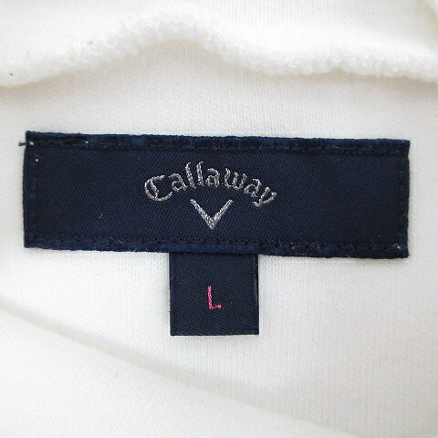 ブランド古着の買取販売ベクトルの【中古】キャロウェイ CALLAWAY シャツ ゴルフ スポーツウェア 長袖 ハイネック ロゴ 白 ホワイト L レディース 【ベクトル 古着】 260801｜アングル3