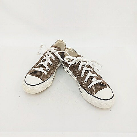 【中古】コンバース CONVERSE ALL STAR スニーカー ローカット コーディロイ 1SC204 ブラウン 茶 23 レディース 【ベクトル 古着】 260901
