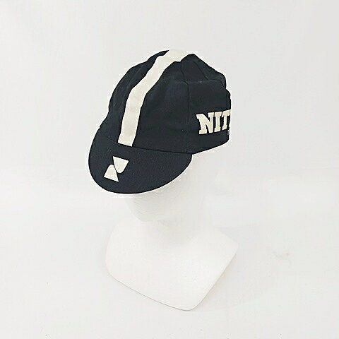 【中古】日東 NITTO 帽子 キャップ オフィシャルサイクルキャップ レーシングキャップ ロゴ ブラック 黒 メンズ 【ベクトル 古着】 260924