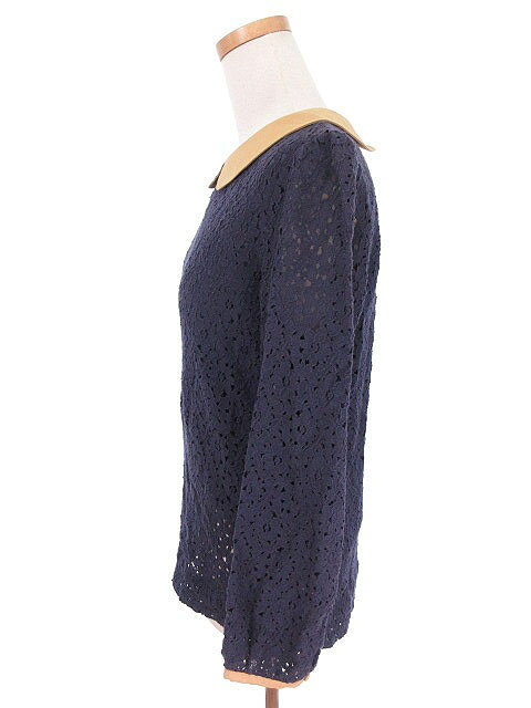 【中古】ロペピクニック ROPE Picnic カットソー ブラウス レース 長袖 38 紺 ネイビー /tk レディース 【ベクトル 古着】 180309 ブランド古着ベクトルプレミアム店 auc-vector-20819888 ブランド古着の買取販売ベクトル サンプル画像2
