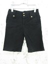 【中古】ユニクロ UNIQLO ハーフパンツ 起毛 58 黒 ブラック レディース 【ベクトル 古着】 160513(4)