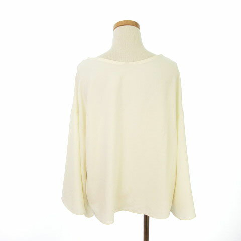 【中古】アースミュージック&エコロジー EARTH MUSIC & ECOLOGY Premium Label カットソー ブラウス Vネック 七分袖 F 白 ホワイト /tk0212 レディース 【ベクトル 古着】 190212 ブランド古着ベクトルプレミアム店