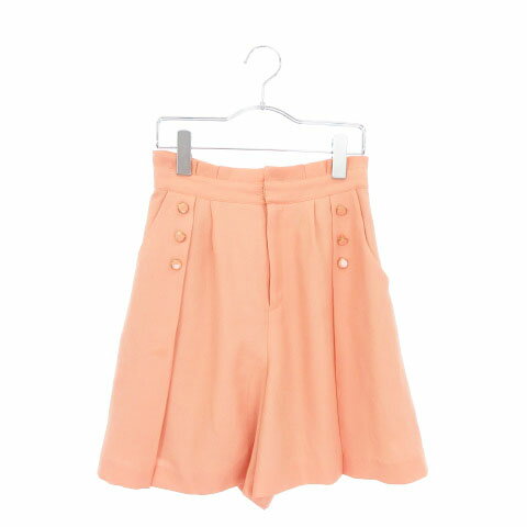 【中古】フェルゥ Feroux キュロット スカート パンツ ショート 2 オレンジ ☆S☆ amy0308 レディース 【ベクトル 古着】 190308 ブランド古着ベクトルプレミアム店