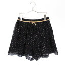 【中古】エニィスィス エニシス anySiS キュロット スカート パンツ 総柄 リボン 2 紺 ネイビー ☆S☆ aan0314 レディース 【ベクトル 古着...