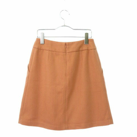 【中古】 ロペピクニック ROPE Picnic スカート 台形 ひざ丈 リボン 36 オレンジ ☆S☆ /hk0605 レディース 【ベクトル 古着】 190605