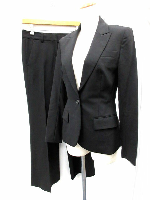 【中古】セオリー theory セットアップ 上下 スーツ パンツ ロング 上2 下X0 黒 /CY14 レディース 【ベクトル 古着】 171020 ブランド古着ベクトルプレミアム店ブランドセオリー theory表記サイズ（ジャケット） 2（L相当） （パンツ） X0（XS相当）実寸サイズジャケット 肩幅：34cm　ジャケット 身幅：40cm　ジャケット 袖丈：56cm　ジャケット 着丈：59cm　パンツ ウエスト：68cm　パンツ もも幅：21cm　パンツ 裾幅：25cm　パンツ 股上：19cm　パンツ 股下：73cm　　素材（ジャケット） 表地 毛96％ ポリウレタン4％ 裏地 キュプラ53％ ポリエステル47％ 袖裏 ポリエステル96％ ポリウレタン4％ （パンツ） 毛96％ ポリウレタン4％色黒 ※色に関してはこの商品の出品者の主観で判断しておりますので、カタログや正規のカラーとは言いまわしが異なる場合があります。仕様上下でサイズ表記が違います。 ジャケットは背抜き仕様です。 パンツはジップフライです。状態若干の使用感はございますが、目立った汚れやダメージはなく良好です。 ※神経質な方はご入札をお控え下さい。あくまで中古品ですので新品の状態とは異なる商品もございます。商品のお問い合わせの回答を休止しております。＊各商品ページの商品詳細等をご確認の上ご購入ください。【中古】セオリー theory セットアップ 上下 スーツ パンツ ロング 上2 下X0 黒 /CY14 レディース 【ベクトル 古着】 171020 ブランド古着ベクトルプレミアム店状態ランク　”AB”詳細については、下記および「状態ランクについて」ページをご覧ください。未使用・新品の商品ほぼ新品同様の商品使用感が少なく、かなり状態の良い商品使用感はあるが、傷や汚れの少ない商品使用感の他、傷や汚れが見られる商品かなり大きな傷みがある難あり商品※S〜CランクはUSED品となりますので、使用感をご理解の上でご入札下さい。状態ランクについてinformationブランドセオリー theory表記サイズ（ジャケット） 2（L相当） （パンツ） X0（XS相当）実寸サイズジャケット 肩幅：34cm　ジャケット 身幅：40cm　ジャケット 袖丈：56cm　ジャケット 着丈：59cm　パンツ ウエスト：68cm　パンツ もも幅：21cm　パンツ 裾幅：25cm　パンツ 股上：19cm　パンツ 股下：73cm　　素材（ジャケット） 表地 毛96％ ポリウレタン4％ 裏地 キュプラ53％ ポリエステル47％ 袖裏 ポリエステル96％ ポリウレタン4％ （パンツ） 毛96％ ポリウレタン4％色黒 ※色に関してはこの商品の出品者の主観で判断しておりますので、カタログや正規のカラーとは言いまわしが異なる場合があります。仕様上下でサイズ表記が違います。 ジャケットは背抜き仕様です。 パンツはジップフライです。状態若干の使用感はございますが、目立った汚れやダメージはなく良好です。 ※神経質な方はご入札をお控え下さい。あくまで中古品ですので新品の状態とは異なる商品もございます。商品のお問い合わせの回答を休止しております。＊各商品ページの商品詳細等をご確認の上ご購入ください。本商品は一点物です他サイトや店舗にて販売している商品です。多少のお時間差にて欠品になることもございます。予めご了承頂ますようお願い致します。ベクトル・サイズガイドはこちらこの商品と同じブランドの商品を見る