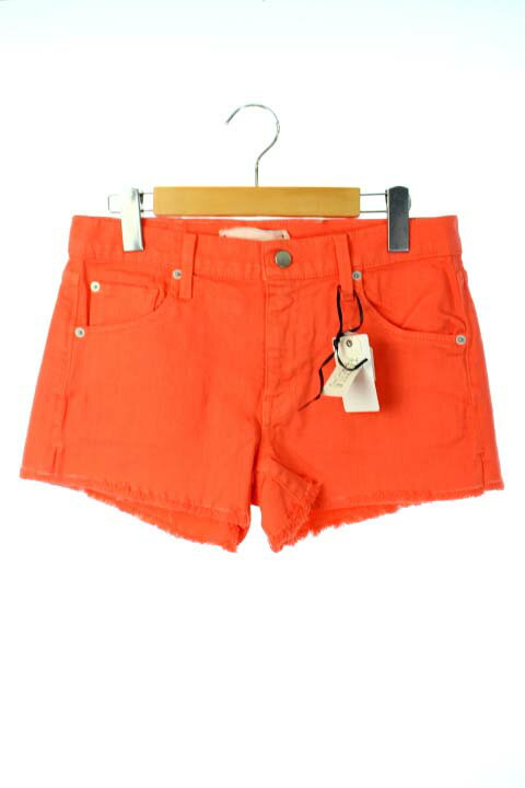 【中古】未使用品 テキスタイルエリザベスアンドジェームス TEXTILE ELIZABETH AND JAMES パンツ デニム ジーンズ ショート カットオフ 28 オレンジ ■RI 2 レディース 【ベクトル 古着】 171110 ブランド古着ベクトルプレミアム店