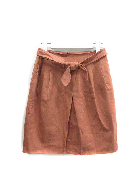 【中古】トッカ TOCCA スカート ミニ ギャザー 2 茶 ブラウン ピンク /TC8 レディース 【ベクトル 古着】 190115 ブランド古着ベクトルプレミアム店(4)