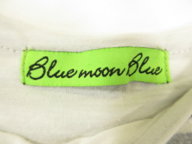 【中古】ブルームーンブルー BLUE MOON BLUE ワンピース ノースリーブ ロング ボーダー 黒 白 F QQQ レディース 【ベクトル 古着】 240526