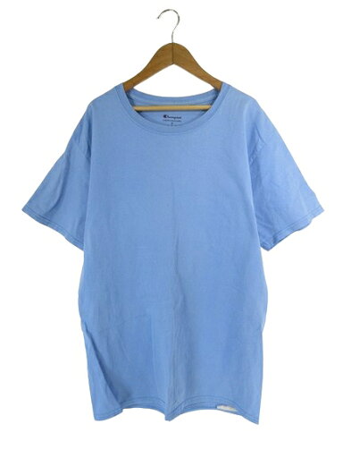 【中古】チャンピオン CHAMPION Tシャツ クルーネック 半袖 ロゴ 刺繍 サイズM 水色 QQQ メンズ 【ベクトル 古着】 250206 【中古】チャンピオン CHAMPION Tシャツ クルーネック 半袖 ロゴ 刺繍 サイズM 水色 QQQ メンズ 【ベクトル 古着】 250206