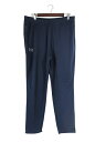 【中古】アンダーアーマー UNDER ARMOUR ジャージ ウエストゴム ロゴ プリント ポケット ジップ サイズXXL ネイビー QQQ メンズ 【ベクトル...