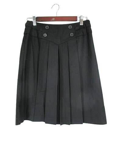 【中古】ミス アシダ miss ashida プリーツ スカート ひざ丈 無地 サイズ9 黒 QQQ レディース 【ベクトル 古着】 250327 【中古】ミス アシダ miss ashida プリーツ スカート ひざ丈 無地 サイズ9 黒 QQQ レディース 【ベクトル 古着】 250327