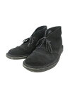 【中古】クラークス clarks デザート ブーツ スウェード 無地 サイズ24.5 黒 QQQ メンズ 【ベクトル 古着】 250421