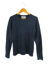 【中古】デッサン dessin リブ ニット 丸首 長袖 サイズ1 ネイビー QQQ レディース 【ベクトル 古着】 250430