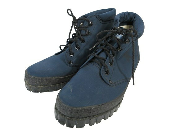 【中古】キャラバン CARAVAN キャラバン CARAVAN 金剛 トレッキングシューズ ブーツ 紐 無地 ネイビー ..