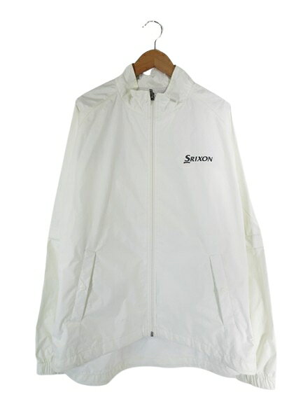 【中古】スリクソン SRIXON ゴルフ レインウェア ジャケット パンツ ロゴ サイズM 白 QQQ メンズ 【ベクトル 古着】 250706