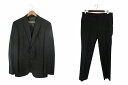 【中古】スーツセレクト SUIT SELECT セットアップ スーツ ジャケット パンツ チェック ウール サイズAB6 黒 QQQ メンズ 【ベクトル 古着】 250821